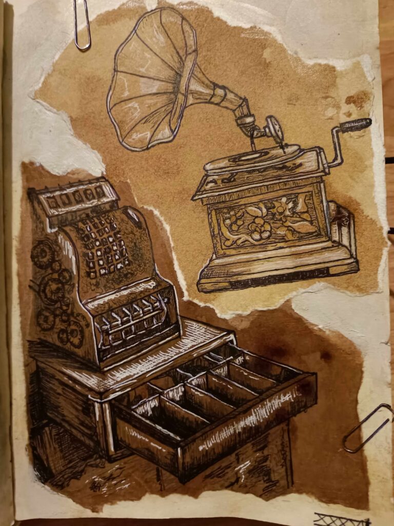 Ein paar Schätze sind hier auch zu finden. Hier stehen überall Erinnerungen.Ich liebe diese Nostalgie.18 / 20